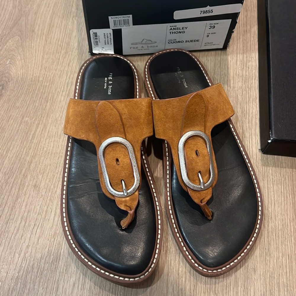 Rag & Bone Leather Thong Sandals size 39